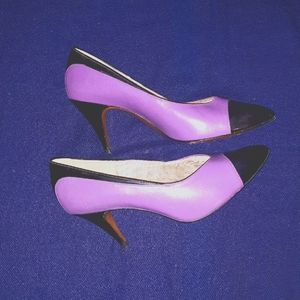 Life stride Purple and Black High heeled pumps
